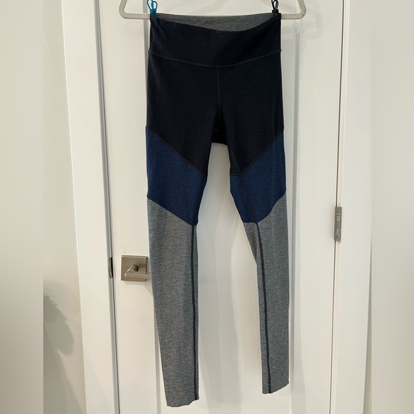 Outdoor Voices 7/8 Leggings Tricolor Blue Small - Picture 3 of 7